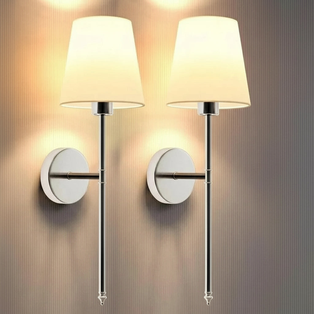 Wandlichter im kabellosen Design, 2er Set