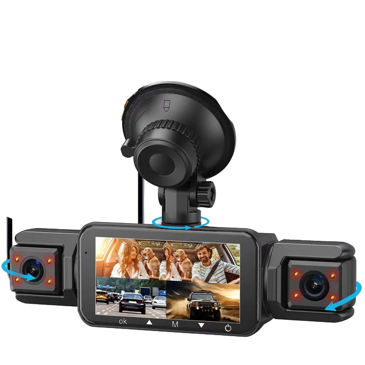 Vielseitige Auto-Kamera mit Vierfachaufnahme und WiFi