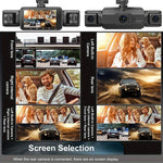 Vielseitige Dashcam mit Vier Kameras und WLAN-Funktionalität
