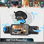 Vielseitige Dashcam mit Vier Kameras und WLAN-Funktionalität