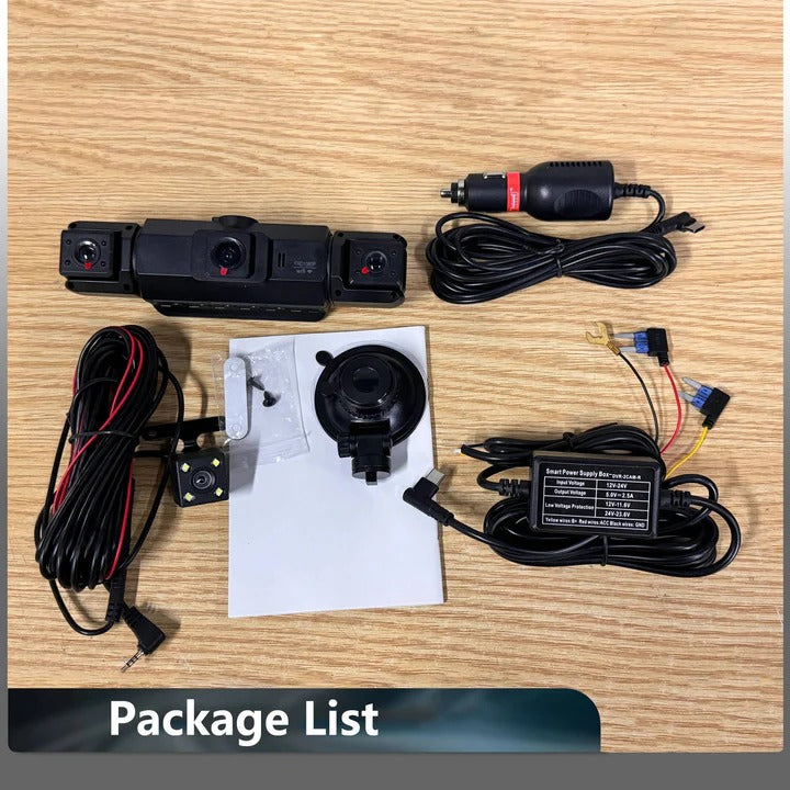 Vielseitige Auto-Kamera mit Vierfachaufnahme und WiFi