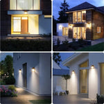Solarbetriebene LED-Lampe für den Außenbereich mit Bewegungsmelder