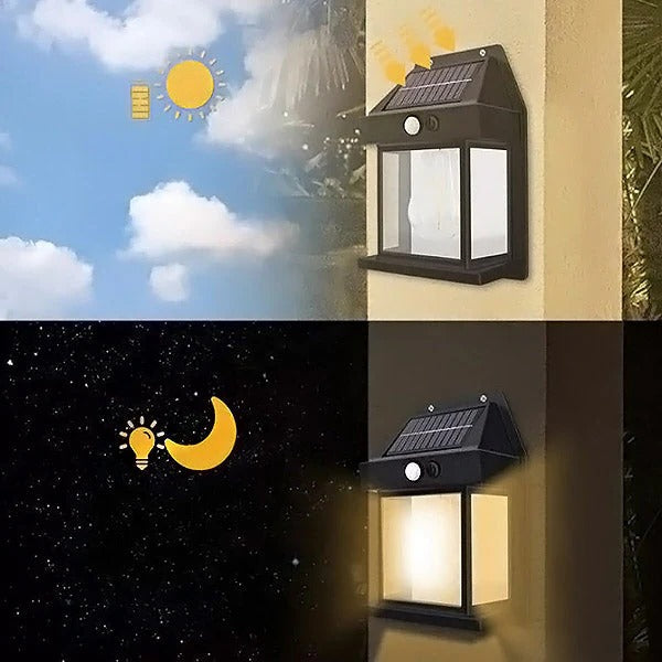 Solarbetriebene LED-Außenlichter mit Bewegungsmelder