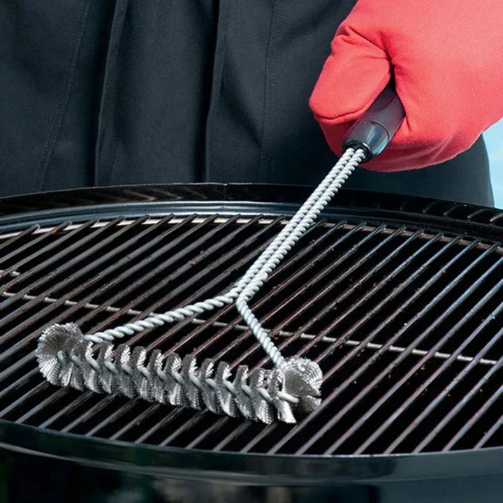 Grillreinigungsbürste mit Langem Griff und Robusten Borsten