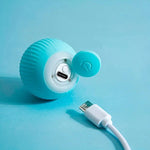 Interaktiver Spielball für Haustiere mit USB-Ladefunktion