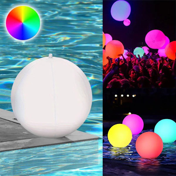 Aufblasbare LED-Leuchte mit Farbwechsel für den Pool
