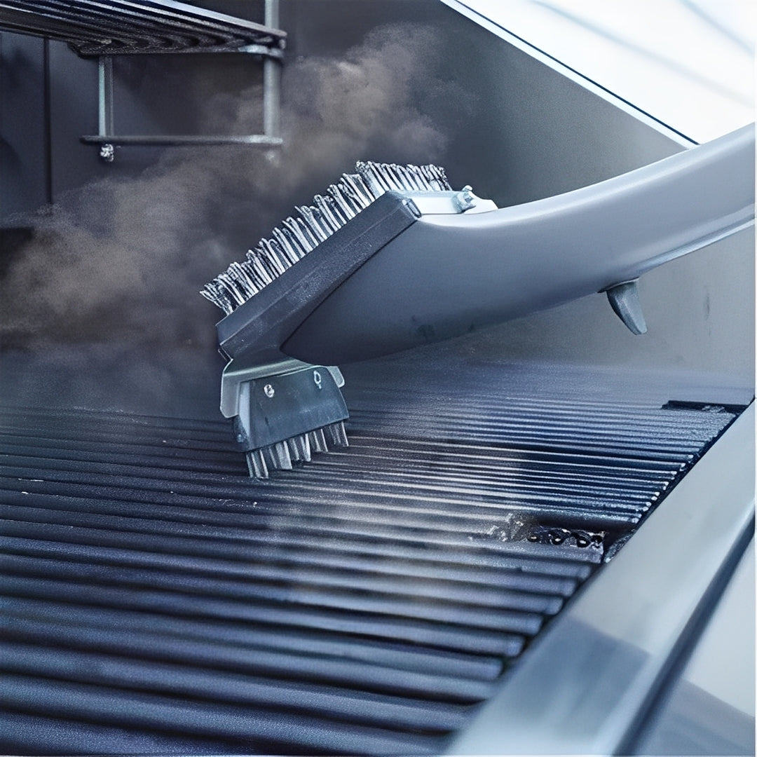 Dampf-Reinigungsbürste für Grill mit Schaberfunktion