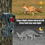 Kompakte Wildkamera mit Infrarot-LEDs und Bewegungserkennung