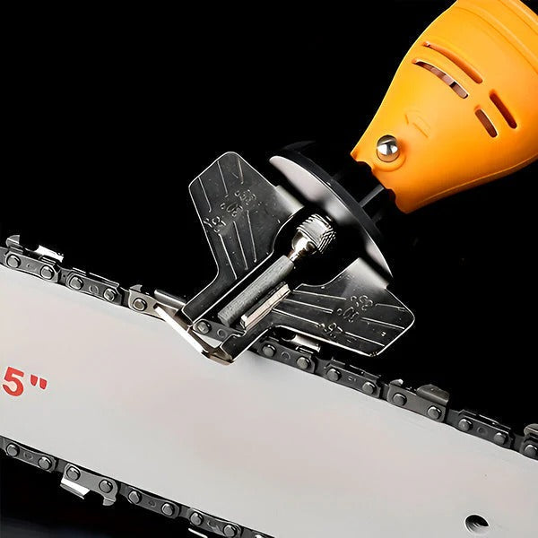 Tragbarer Kettensäge-Schärfer mit präzisem Winkelmesser