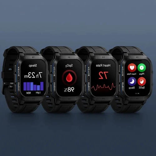 Sportliche Uhr mit Bluetooth 5.0 Verbindung und Fitness-Tracking