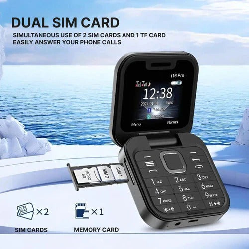Kompaktes Klapphandy mit Dual-SIM-Funktion