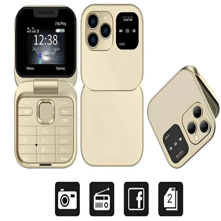 Kompaktes Klapphandy mit Dual-SIM-Funktion