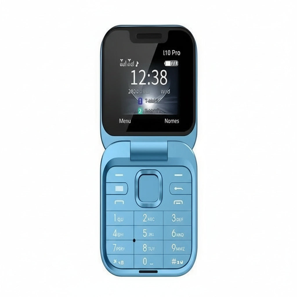 Kompaktes Klapptelefon mit Dual-SIM-Funktionalität