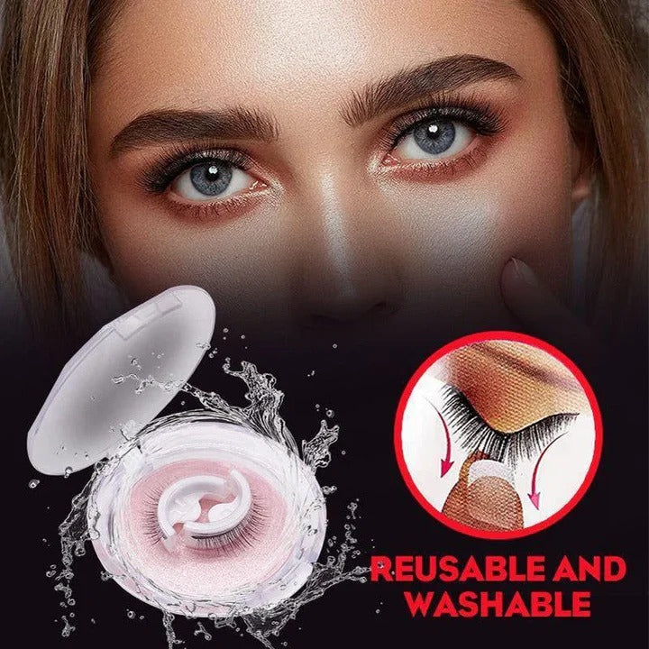 Selbsthaftende Wimpern mit wiederverwendbarem Design