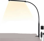 Verstellbare LED Schreibtischlampe mit Klemmbasis und 3 Lichtmodi