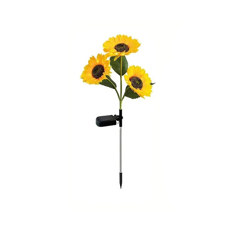 Sonnenblumen LED Solarlicht mit flexiblen Blütenblättern