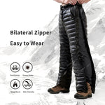 Isolierte Thermohose mit verstellbarem Bund und seitlichen Reißverschlüssen