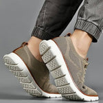 Bequeme Strickschuhe mit breitem Zehenbereich und Slip-On Design