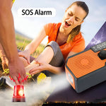 Solar- und Handkurbelradio mit 5000mAh Powerbank