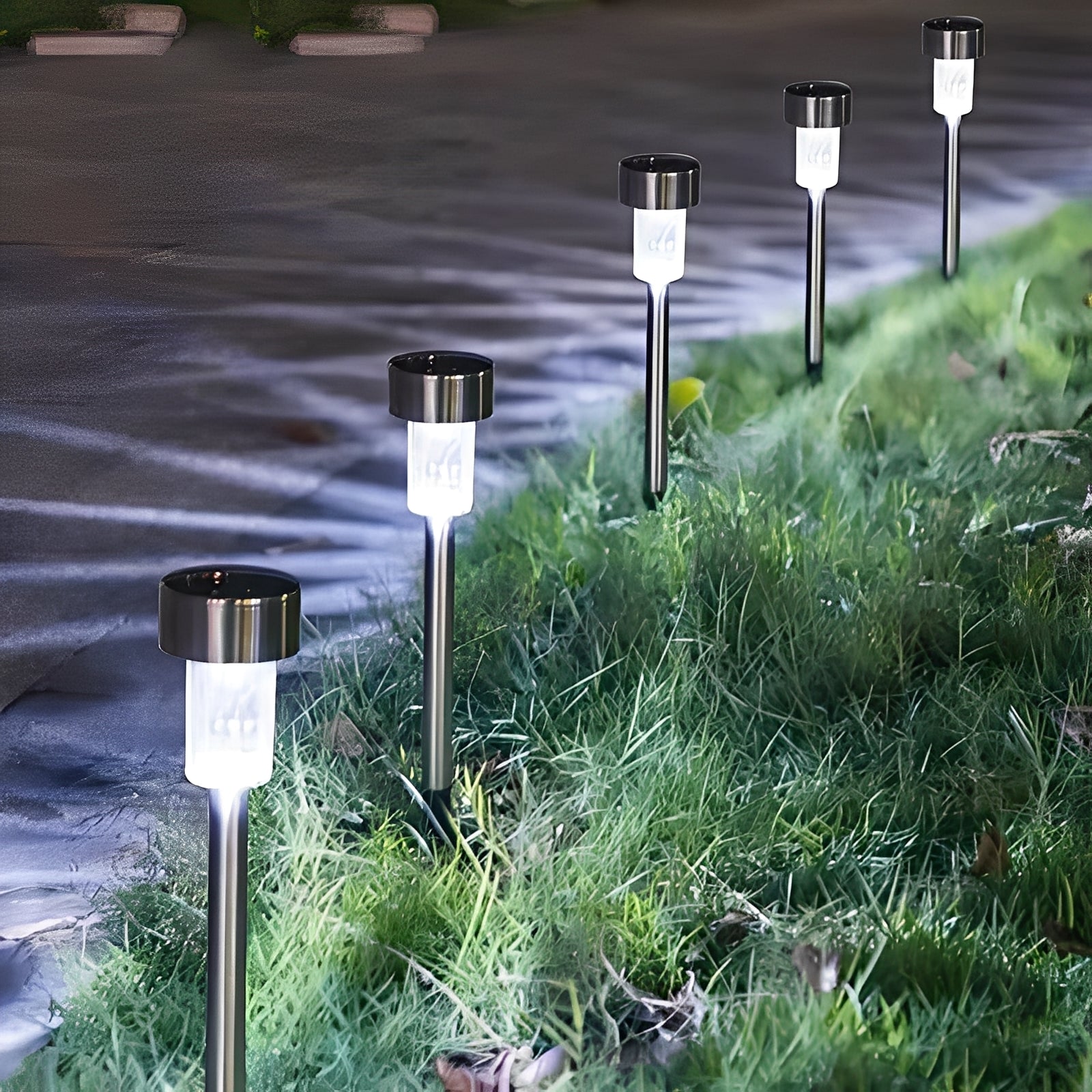 Solarbetriebene LED-Lichterketten für Garten und Außenbereich, 10er Set