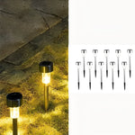 Solarbetriebene LED-Lichterketten für Garten und Hof, 10er Set