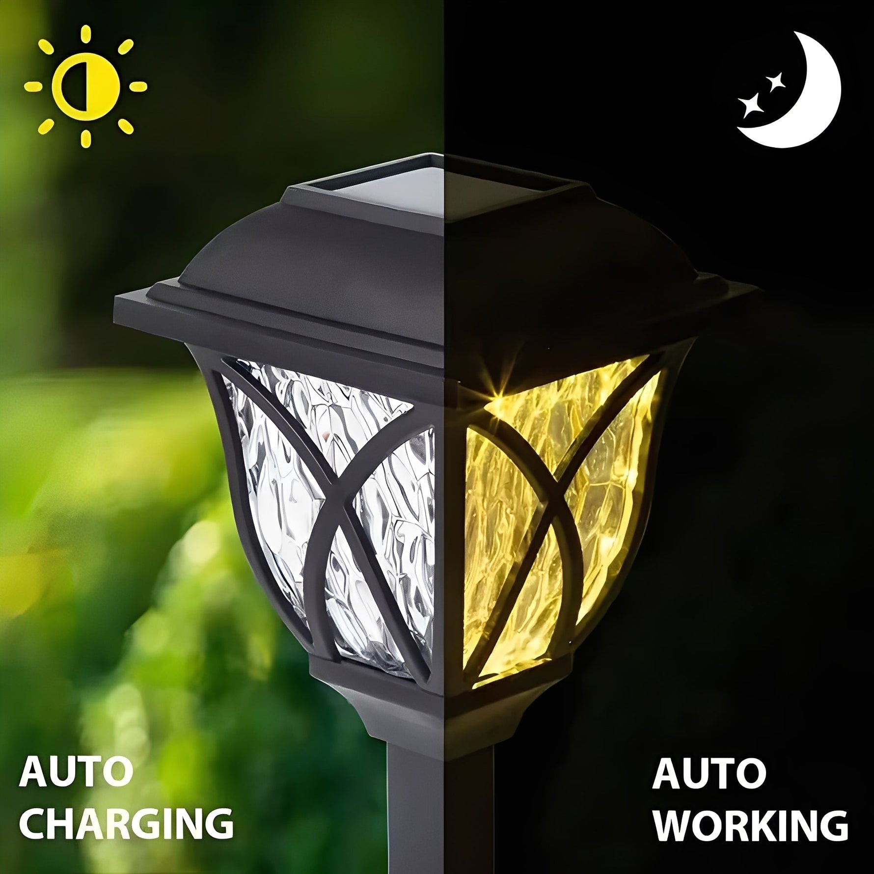 Solare Gartenleuchten mit LED-Technologie, 2er Set