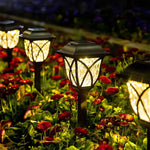Solare Gartenleuchten mit LED-Technologie, 2er Set