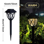 Solarbetriebene Gartenleuchten mit LED, 2er Set
