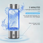 Tragbare Wasserflasche zur Wasserstofferzeugung mit USB-Ladestation