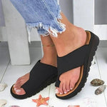 Bequeme Slipper-Sandalen mit PU-Leder-Obermaterial