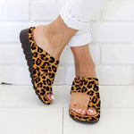 Bequeme Slipper-Sandalen mit PU-Leder-Obermaterial