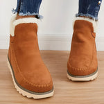 Elegante Stiefeletten mit Futter aus Kunstfell und Slip-On Design