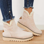 Elegante Stiefeletten mit Futter aus Kunstfell und Slip-On Design