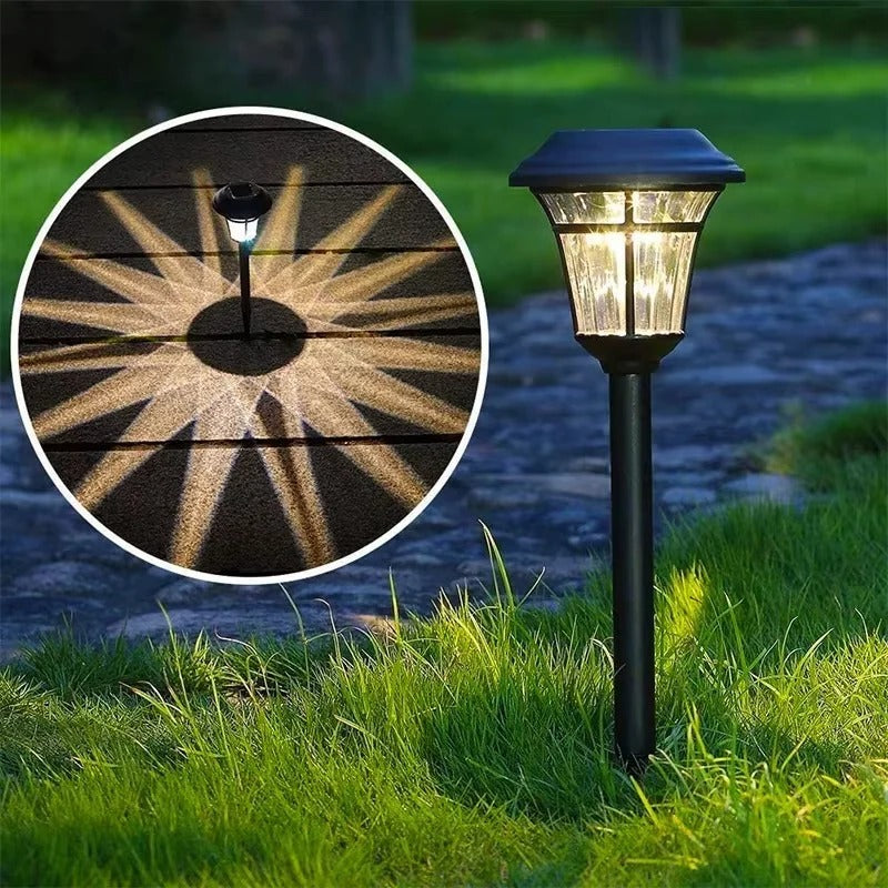 Solarbetriebene LED-Lampen für Garten und Wege, 4er Set