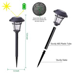 Solarbetriebene LED-Lampen für Garten und Wege, 4er Set