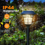 Solarbetriebene LED Gartenlichter für Außenbereiche, 4er Set