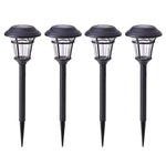 Solarbetriebene LED-Lampen für Garten und Wege, 4er Set