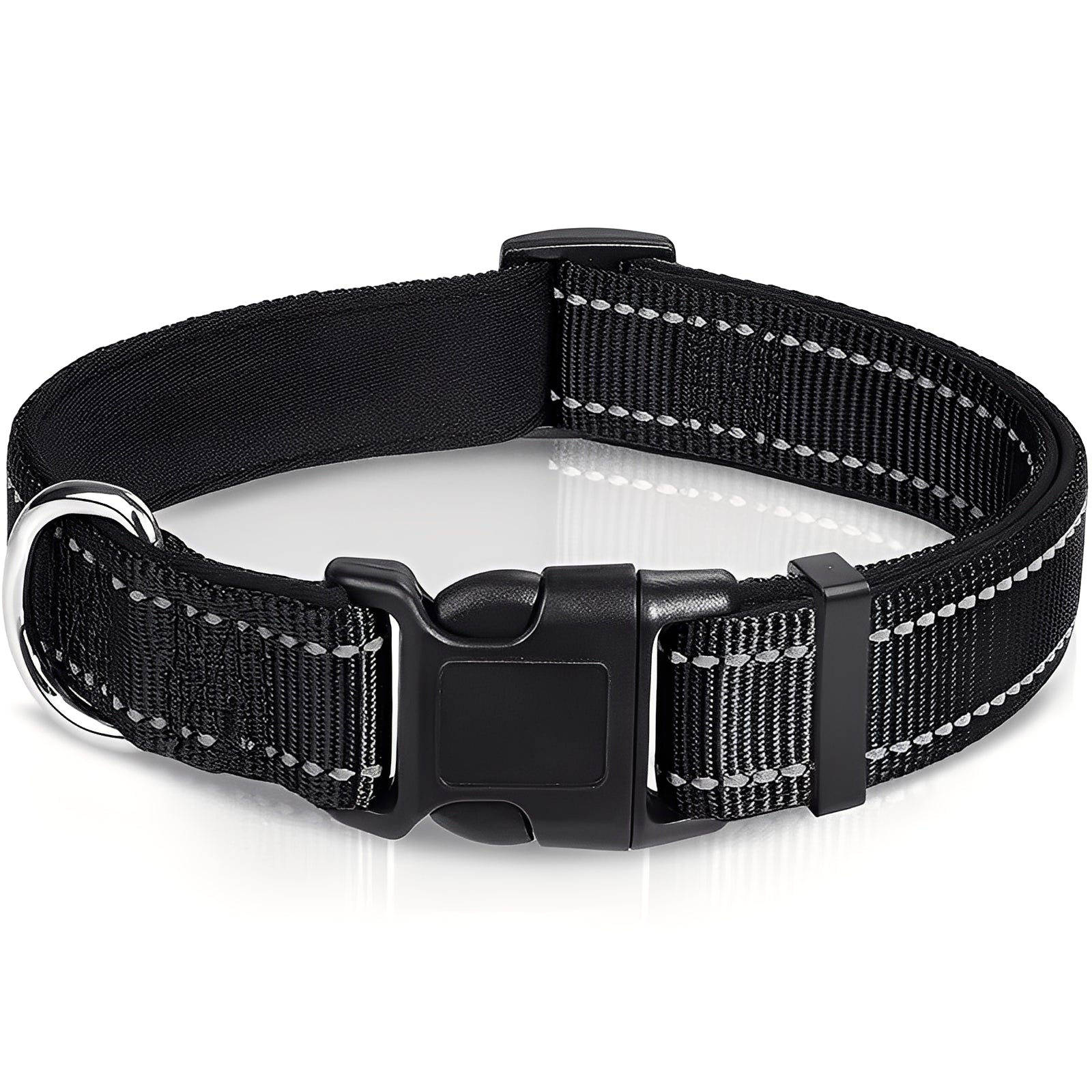 Verstellbares Nylon-Hundehalsband mit Clipverschluss