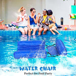 Auftriebsgestützte Wasserliege mit Rückenlehne für Pool und Strand