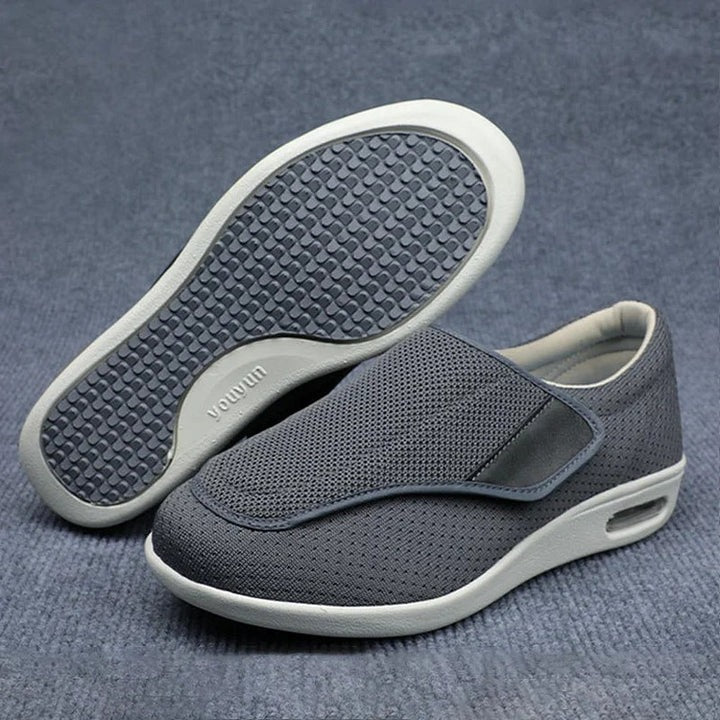 Damen Schuhe mit breiter Zehenbox und herausnehmbaren Schaumsohlen