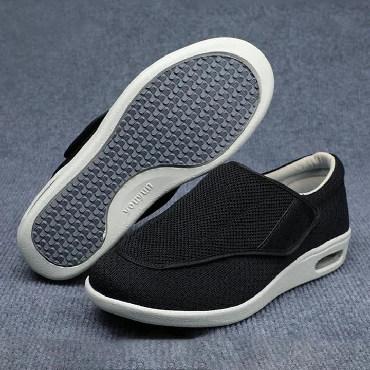Damen Schuhe mit breiter Zehenbox und herausnehmbaren Schaumsohlen