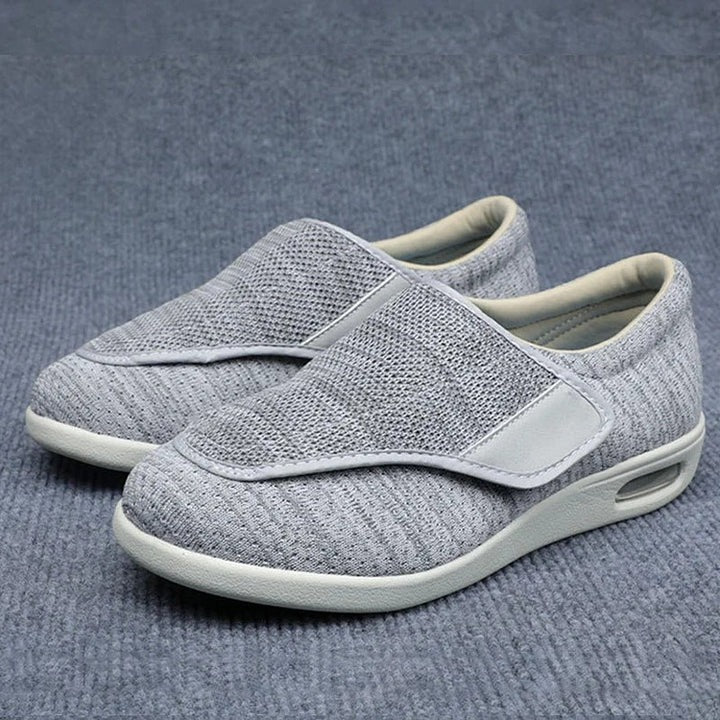 Damen Schuhe mit breiter Zehenbox und herausnehmbaren Schaumsohlen