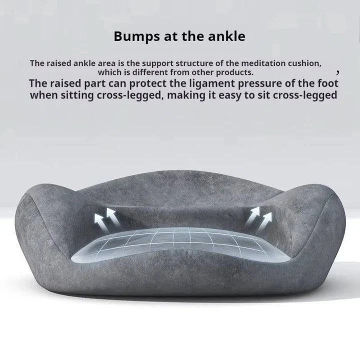 Runder Meditationskissen mit anpassbarem Schaumkern