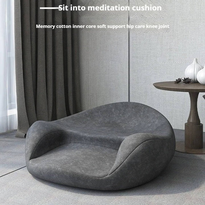 Runder Meditationskissen mit anpassbarem Schaumkern
