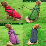 Wärmeschutzanzug für Hunde mit Eingebautem Geschirr