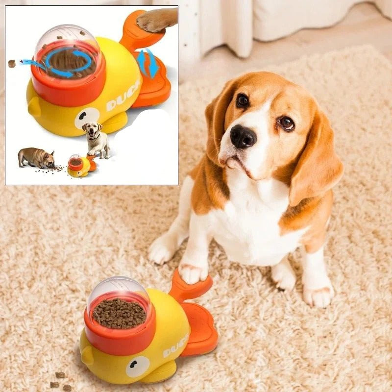 Interaktiver Futterspender im Enten-Design für Hunde
