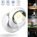 Akku-Betriebene LED-Lampe mit Bewegungsmelder und drehbarem Fuß
