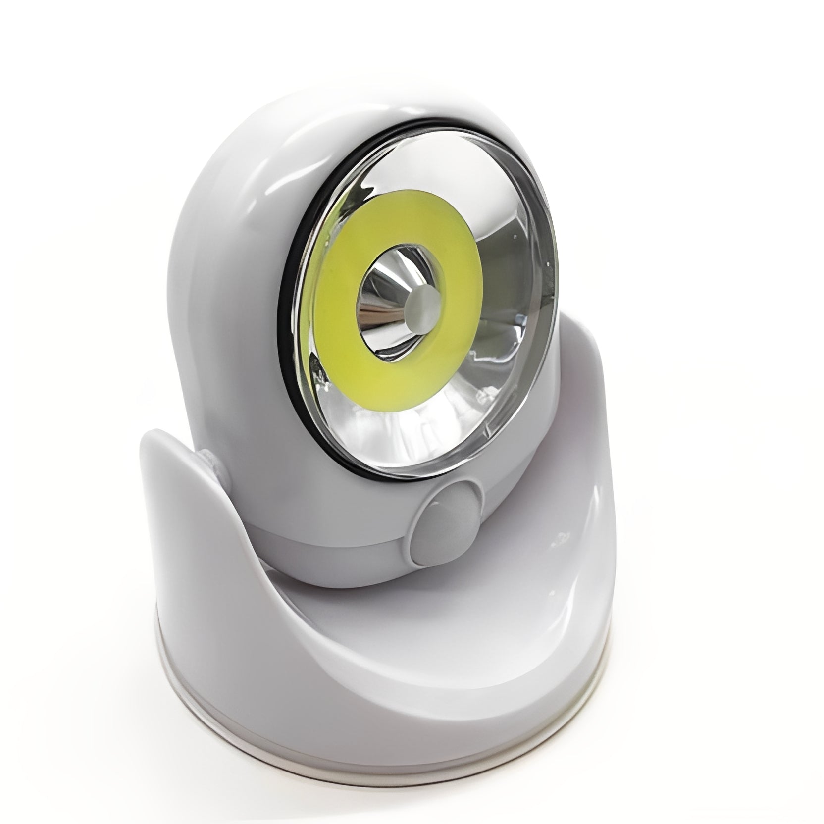 Akku-Betriebene LED-Lampe mit Bewegungsmelder und drehbarem Fuß