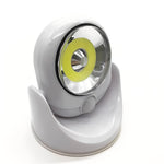 Akku-betriebene LED-Leuchte mit Bewegungsmelder und verstellbarem Fuß