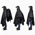 Leichter Regenponcho mit Kapuze und praktischer Tasche